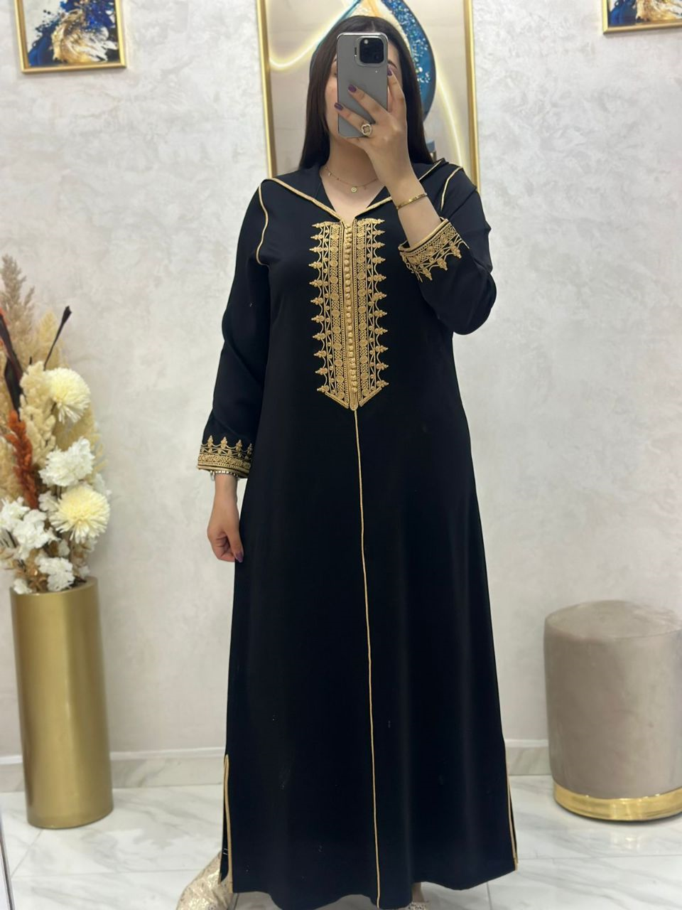 جلابة مغربية بالكريب الممتاز