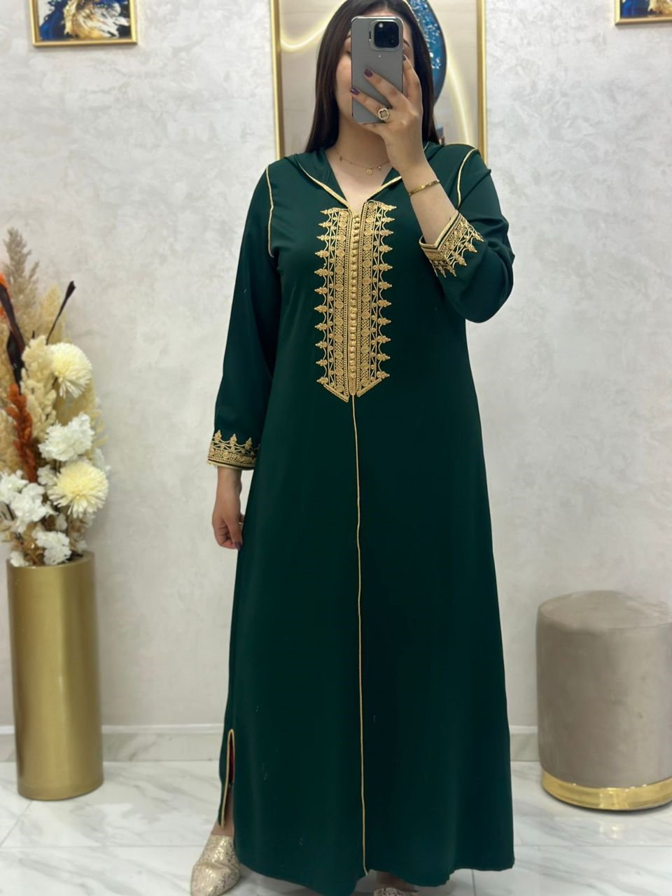 جلابة مغربية بالكريب الممتاز