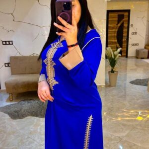 جلابة مغربية بالكريب ذو الجودة الممتازة